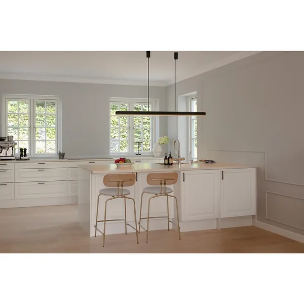 Hazel Branch Pendant 150 Black/ Brass