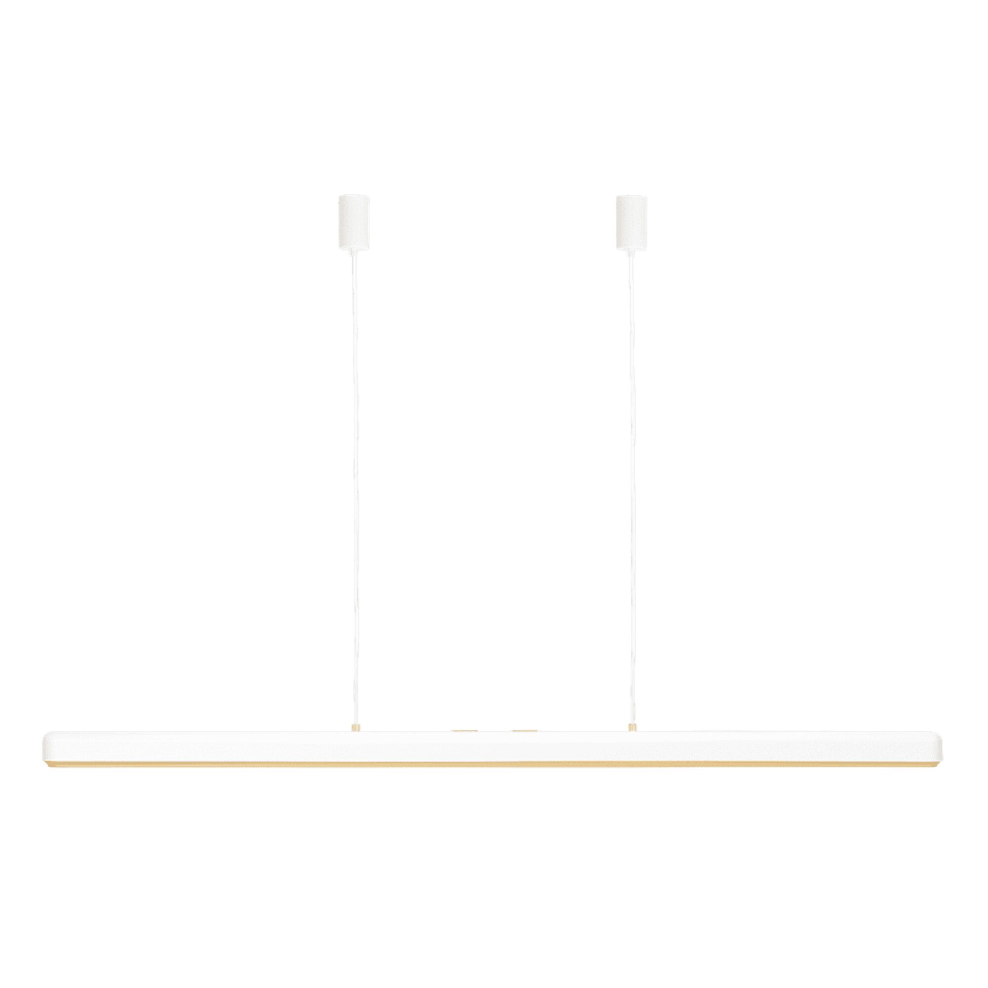 Suspension Branche de Noisetier Suspension 150 Blanc/ Laiton