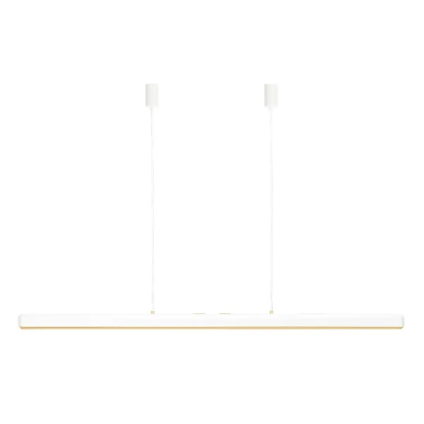 Hazel Branch Pendant 150 White/ Brass
