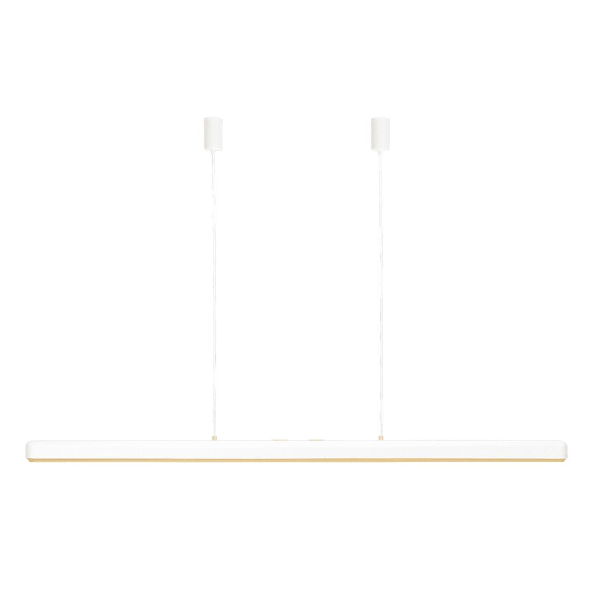 Hazel Branch Pendant 150 White/ Brass