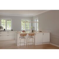 Hazel Branch Pendant 150 White/ Brass