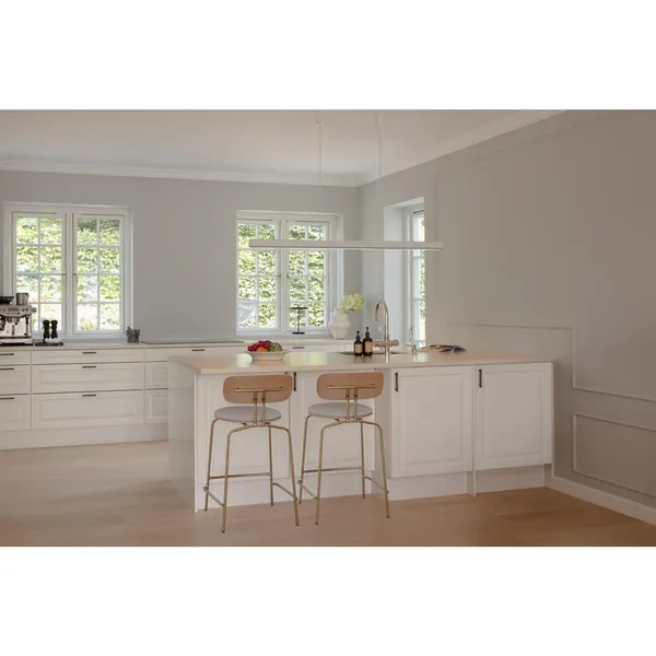 Hazel Branch Pendant 150 White/Steel