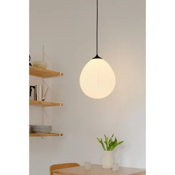 Around The World Lampshade Large White/ Black