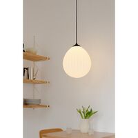 Around The World Lampshade Large White/ Black
