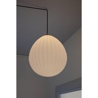 Around The World Lampshade Large White/ Black