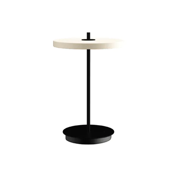 Asteria Move Portable Lamp Pearl White/ Black