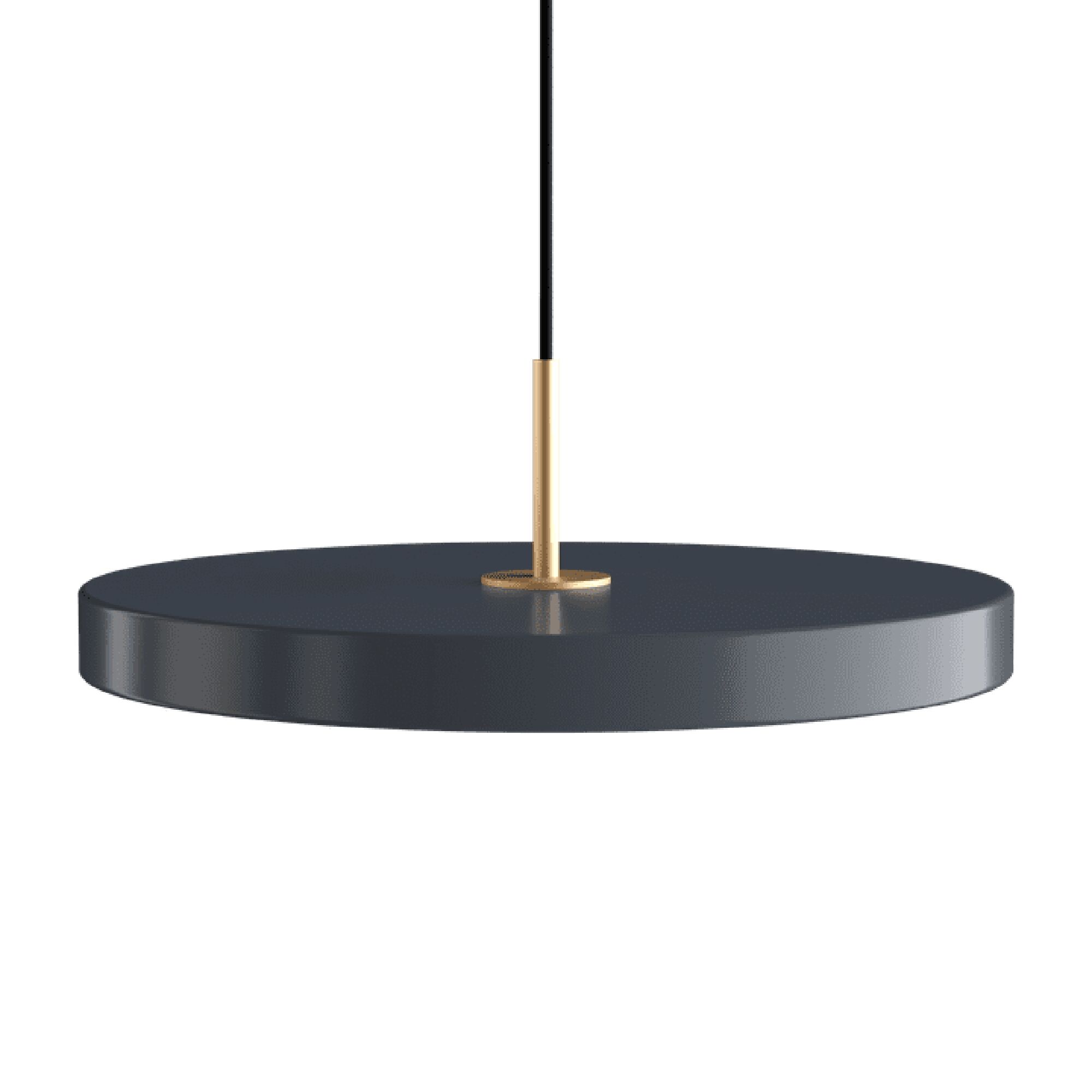 Asteria Plus Medium Taklampa Antracitgr&aring;/ M&auml;ssing