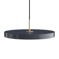 Asteria Plus Medium Pendel Anthracite Grey/Messing