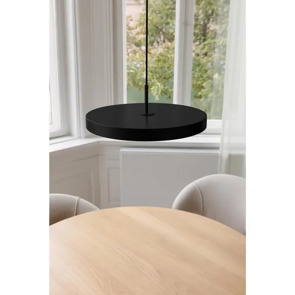 Asteria Plus Medium Pendant Anthracite Grey/ Black