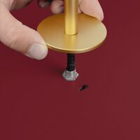 Asteria Plus Medium Pendant Ruby Red/ Brass
