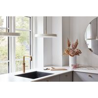 Asteria Plus Medium Pendant Ruby Red/ Brass