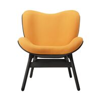 A Conversation Piece Armchair Black Oak/Tangerine