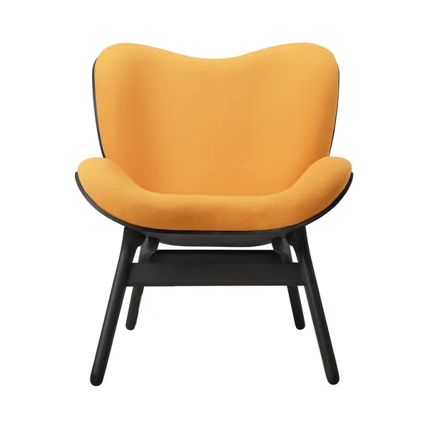 A Conversation Piece Armchair Black Oak/Tangerine