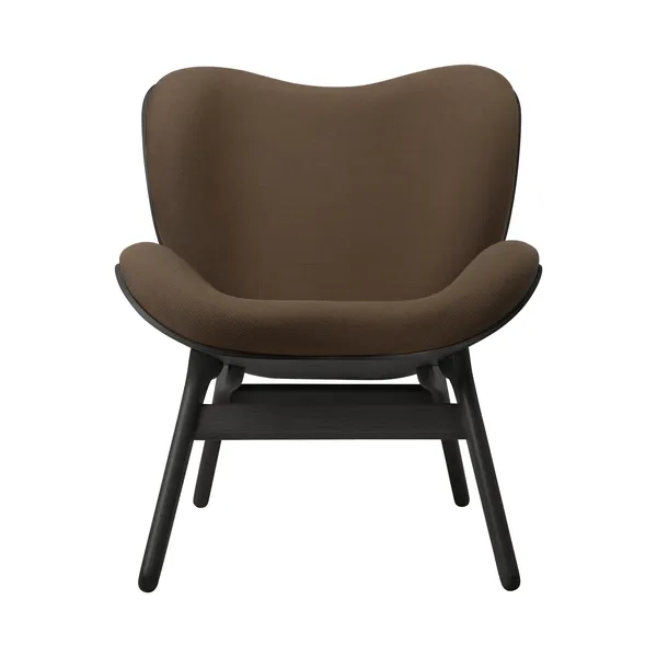 A Conversation Piece Sessel, Schwarz Eiche/Mocca