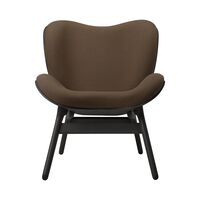 A Conversation Piece Sessel, Schwarz Eiche/Mocca
