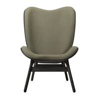 A Conversation Piece High Armchair Black Oak/Morning Meadows