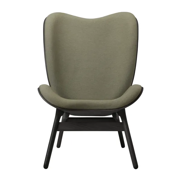 A Conversation Piece High Armchair Black Oak/Morning Meadows
