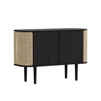 Treasures Cabinet Black Oak/Venetian Cane