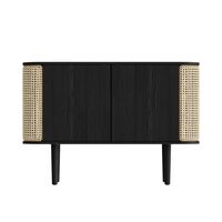 Treasures Cabinet Black Oak/Venetian Cane