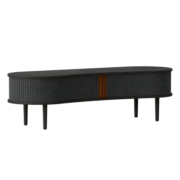 Audacious TV Bench Black Oak/Shadow