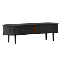 Audacious TV Bench Black Oak/Shadow
