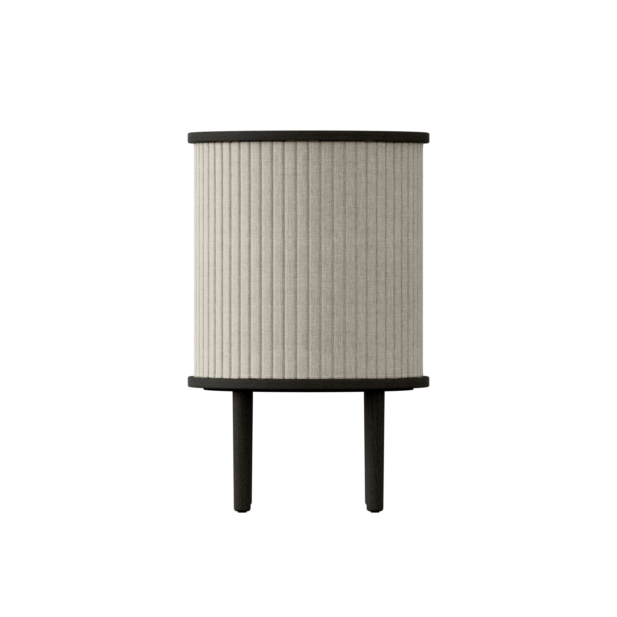 Audacious Sidebord Sort Egetr/White Sands