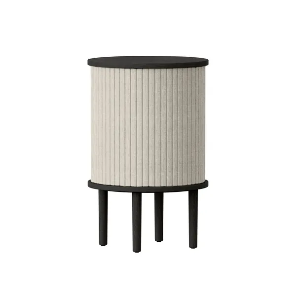 Audacious Sidebord Sort Egetræ/White Sands