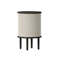 Audacious Sidebord Sort Egetræ/White Sands