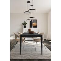 Heart'n'Soul Spisebord L200 Sort Egetræ