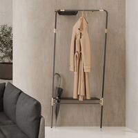 Lean On Me Clothes Rack Black