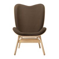 A Conversation Piece High Armchair Oak/Mocca