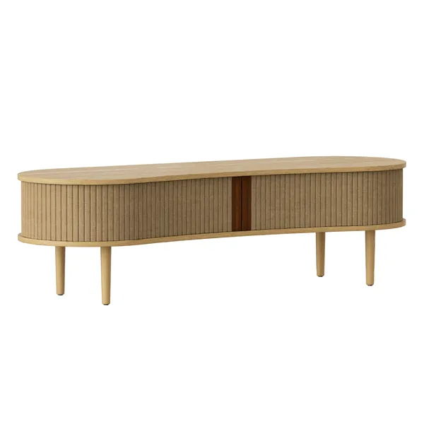 Audacious TV Bench Oak/Sugar Brown