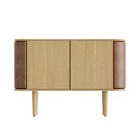 Treasures Cabinet Eiche/ Braun Kunstleder