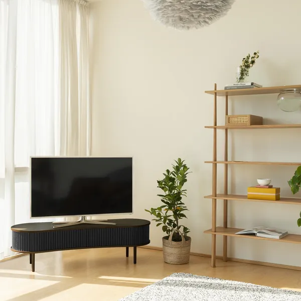 Audacious TV Bænk Mørk Egetræ/White Sands