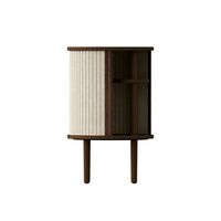 Audacious Side Table Dark Oak/White Sands
