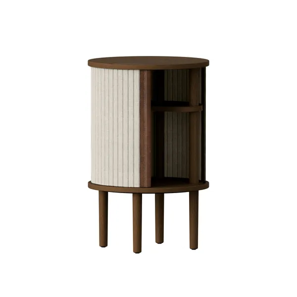 Audacious Side Table Dark Oak/White Sands