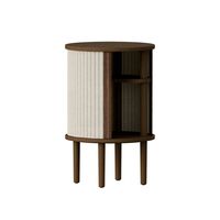 Audacious Side Table Dark Oak/White Sands