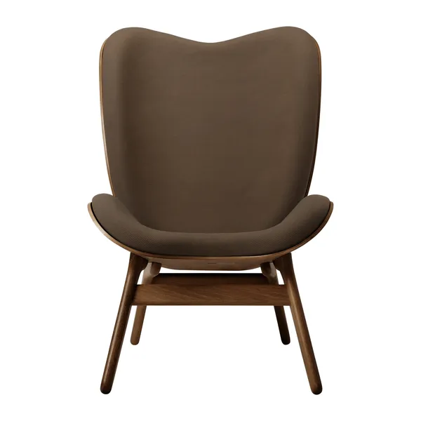 A Conversation Piece High Armchair Dark Oak/Mocca