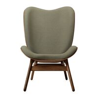 A Conversation Piece High Armchair Dark Oak/Morning Meadows