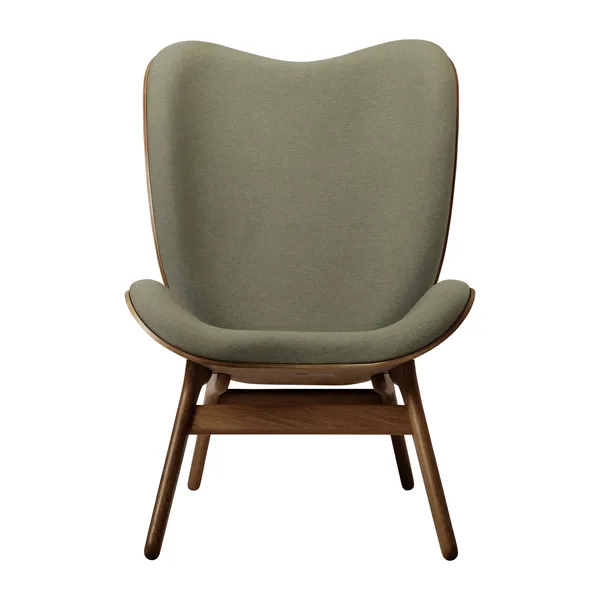 A Conversation Piece High Armchair Dark Oak/Morning Meadows