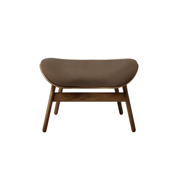 A Conversation Piece Ottoman, Dunkle Eiche/Mocca