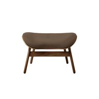 A Conversation Piece Ottoman, Dunkle Eiche/Mocca