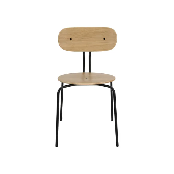 Curious Dining Chair Oak/Powder Coated Frame