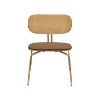 Curious Fauteuil Suikerbruin/ Messing