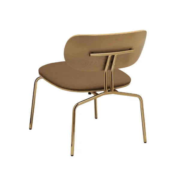 Curious Fauteuil Suikerbruin/ Messing