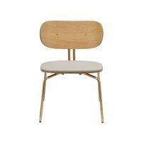 Curious Armchair White Sands/ Brass