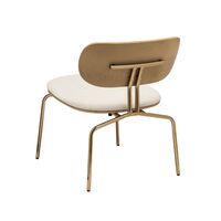 Curious Armchair Teddy White/ Brass