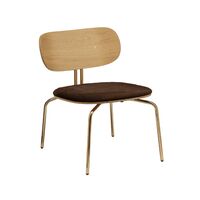 Curious Armchair Teddy Brown/ Brass