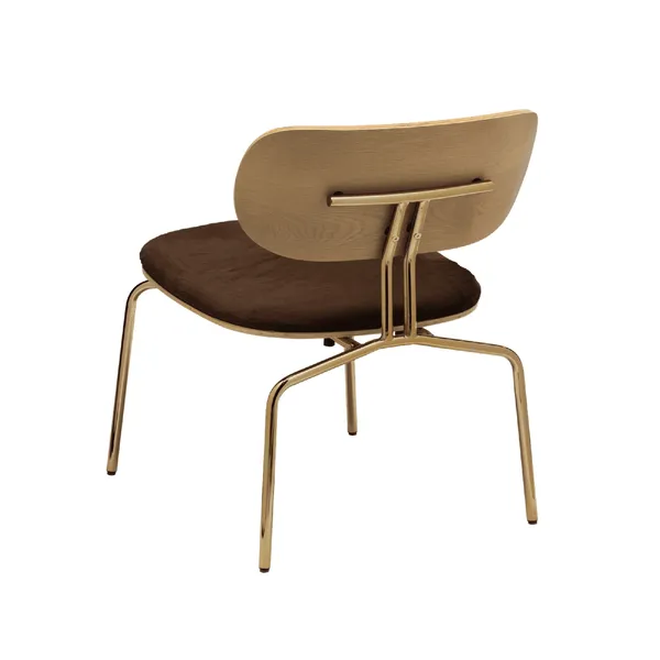 Curious Armchair Teddy Brown/ Brass