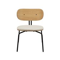 Curious Armchair Teddy White/ Black